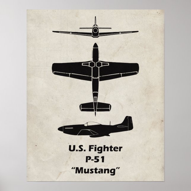 P-51 Mustang Poster (Framsidan)