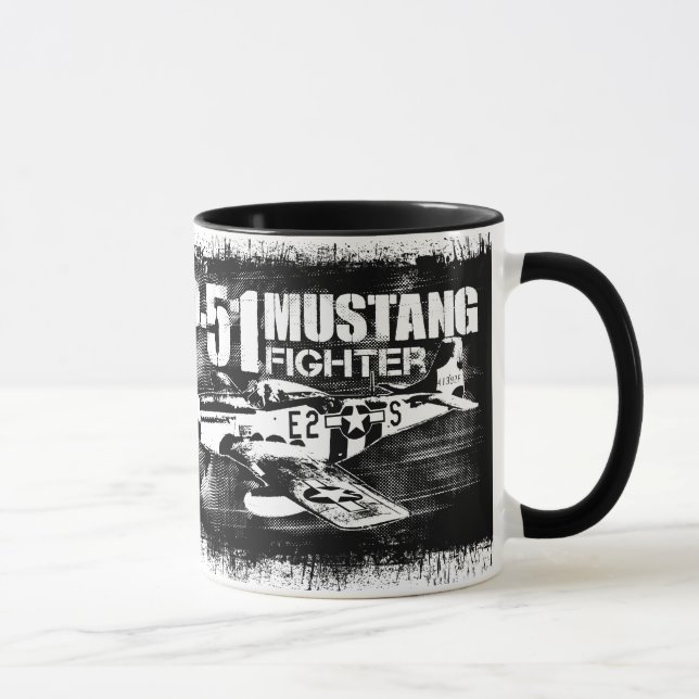 P-51 Mustang Ringer Coffee Mugg (Höger)