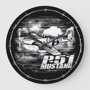 P-51 Mustang Stor Klocka