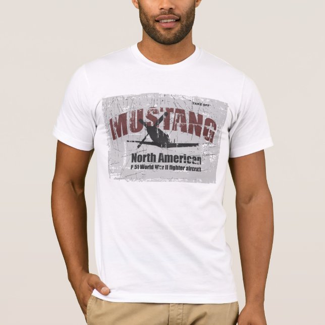 P-51 Mustang Tee Shirt (Framsida)