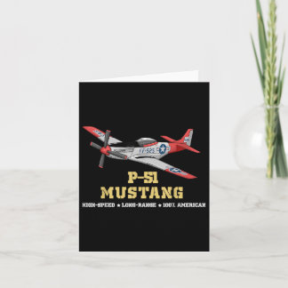 P-51 Mustang Världskrig II Fighter Bomber Kort