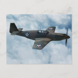 P-51 Mustang Vykort