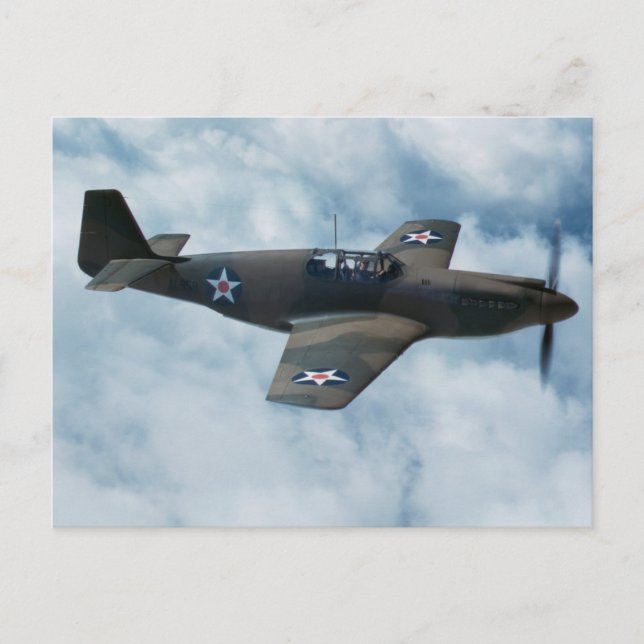 P-51 Mustang Vykort (Framsida)