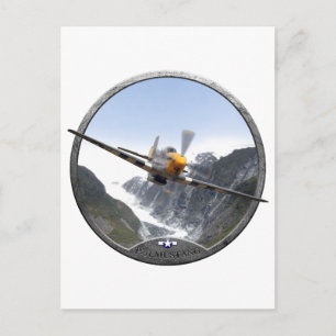 P-51 Mustang Vykort