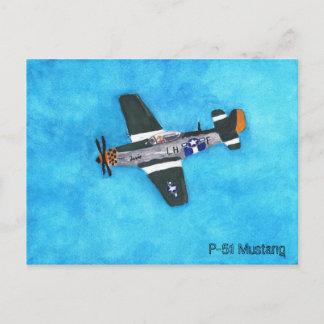 P-51 Mustang Vykort