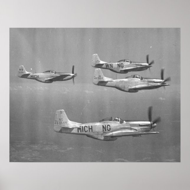 P-51 Mustangs Poster (Framsidan)