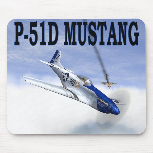 P-51 vs BF109 MOUSEPAD Musmatta (Framsidan)