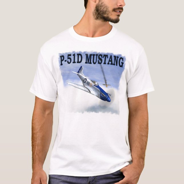 P-51 VS BF109 T SHIRT (Framsida)