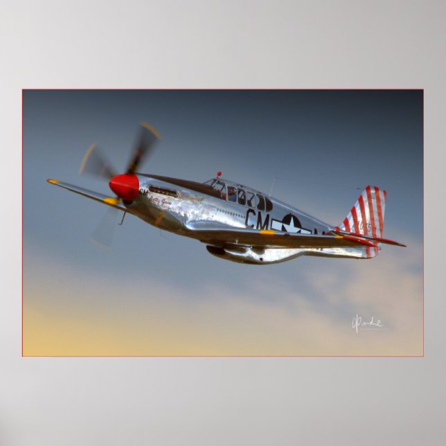 P-51C Mustang Poster (Framsidan)