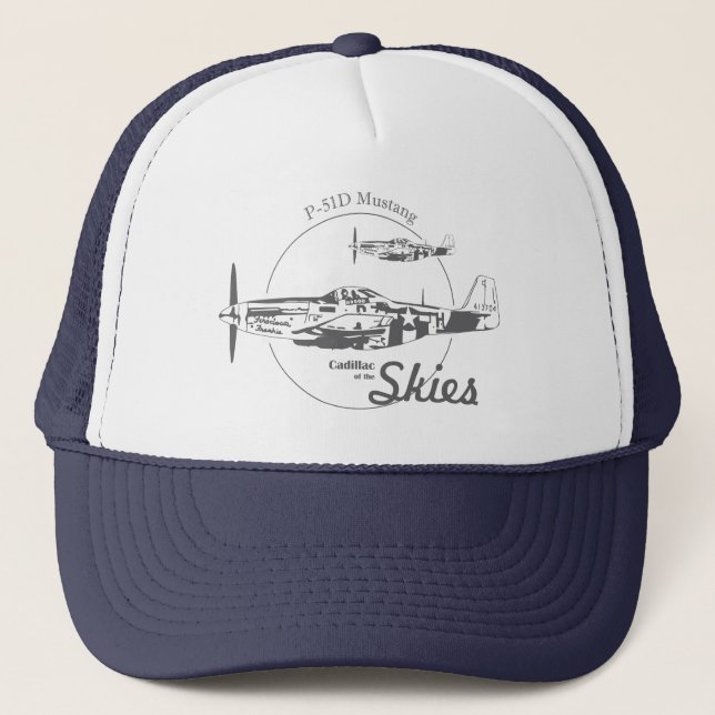 P-51D Mustang "Cadillac of the Skies" cap Truckerkeps (Framsida)