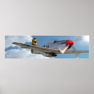 ’P-51D Mustang’ Poster
