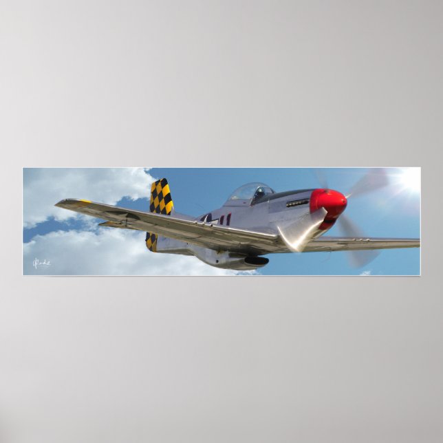 ’P-51D Mustang’ Poster (Framsidan)