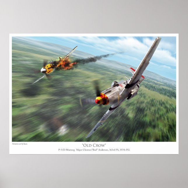 P-51D Mustang Poster (Framsidan)