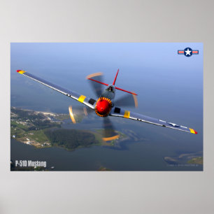 P-51D MUSTANG POSTER
