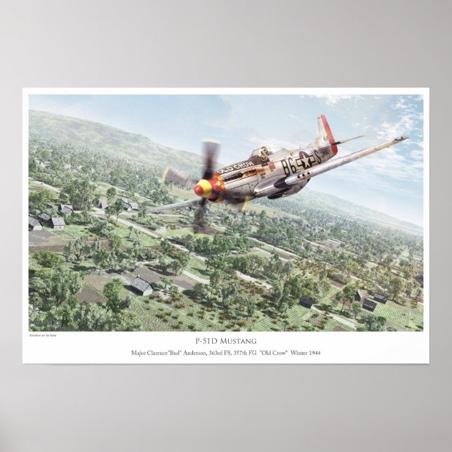 P-51D Mustang Poster (Framsidan)