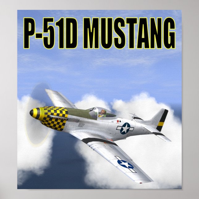 P-51D MUSTANG-POSTER POSTER (Framsidan)