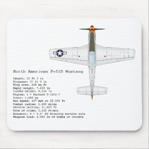 P--51DMustangmousepad Musmatta