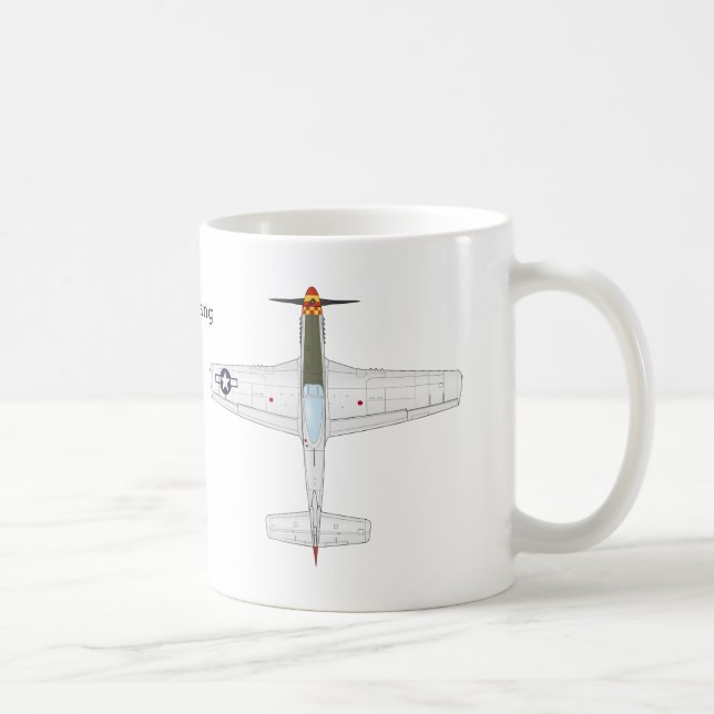 P--51DMustangmugg Kaffemugg (Höger)