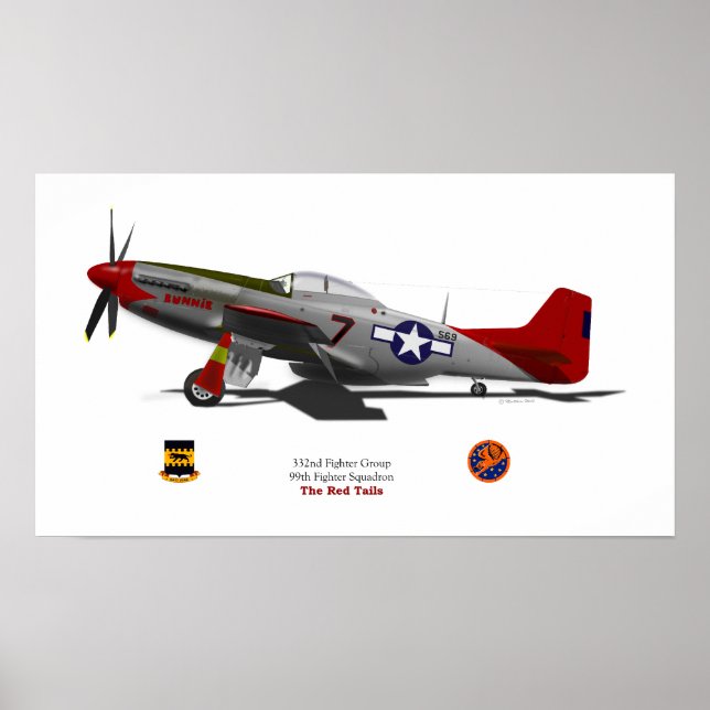 P-51Dtuskegee Poster (Framsidan)