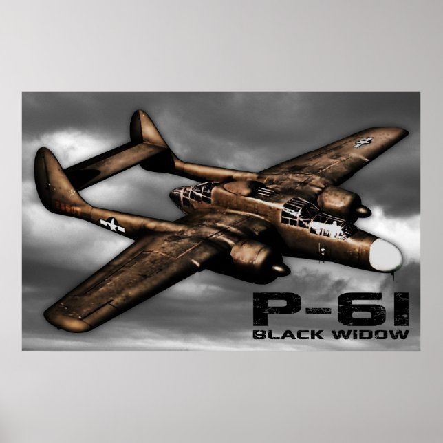 P-61 Black Widow Poster (Framsidan)