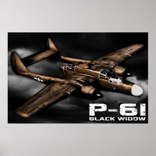 P-61 Black Widow Poster (Framsidan)