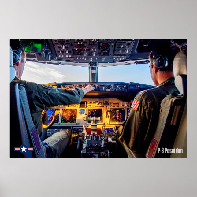 P-8 POSEIDON COCKPIT POSTER (Framsidan)