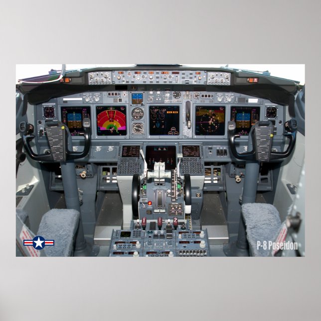 P-8 POSEIDON COCKPIT POSTER (Framsidan)