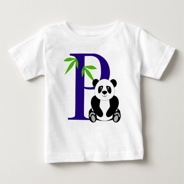 P är för Panda Tee Shirt (Framsida)
