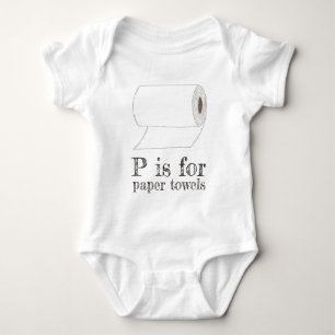 P är för PAPPRA ABC för TOWELS Kitchen Roll T Shirt