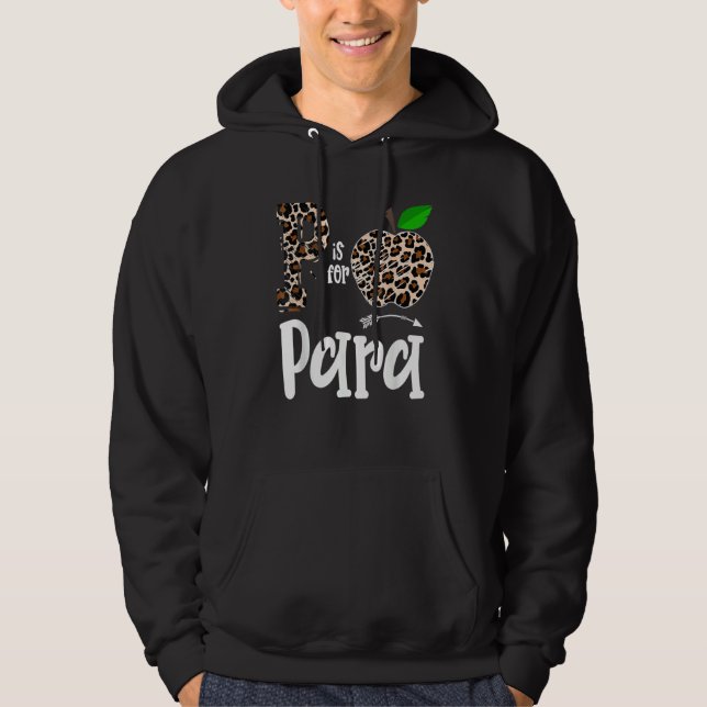 P är för ParaProfessional Para Apple Hoodie (Framsida)