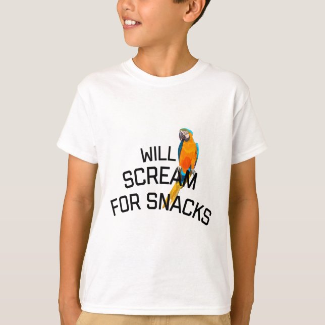 P är för Parrot T Shirt (Framsida)