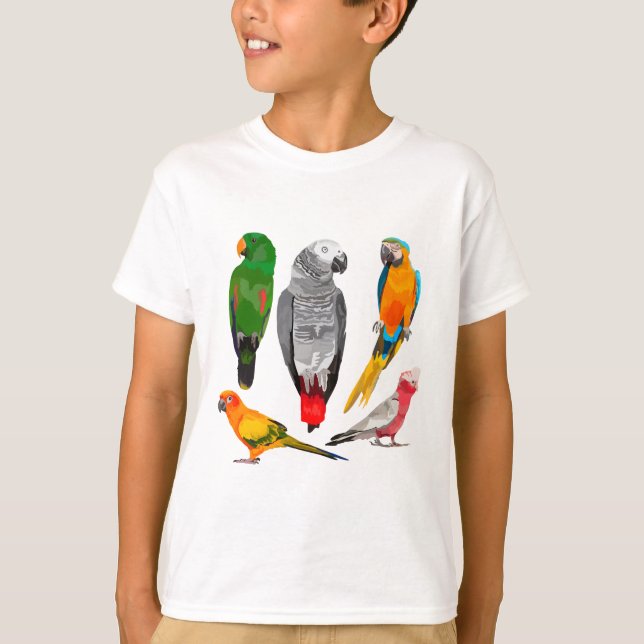 P är för Parrot T Shirt (Framsida)