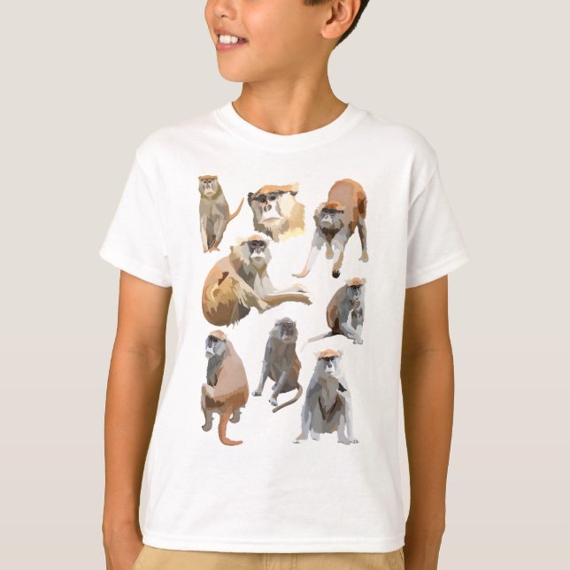 P är för Patas Monkey T Shirt (Framsida)
