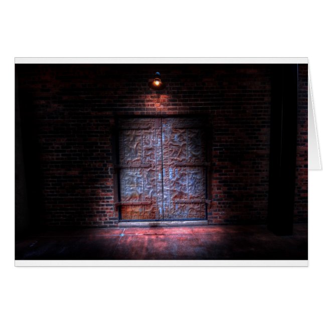 P är för Patina Hälsningskort (Framsidan Horizontal)