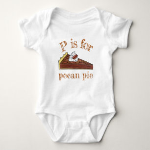 P är för Pecan Paj Southern Food Slice Dessert T Shirt