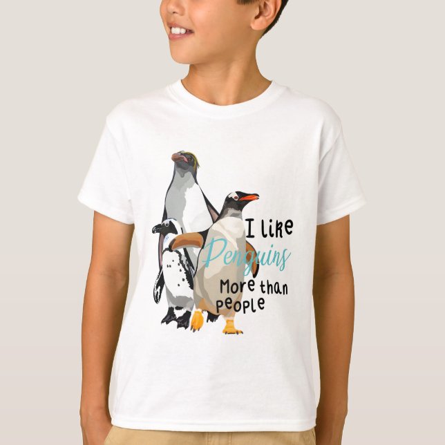 P är för Penguin T Shirt (Framsida)
