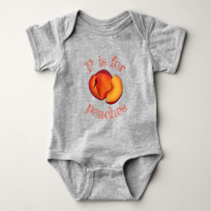 P är för persikor Ripe Summer Stone Fruit T Shirt
