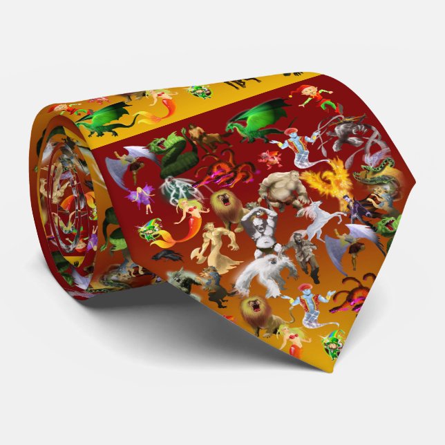 P är för Phoenix Tie(Guld) Slips (Rullad)