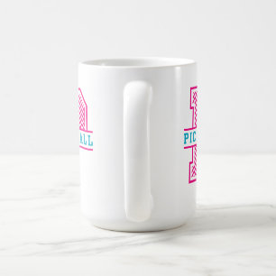 P är för Pickleball den högvärdiga muggen Kaffemugg