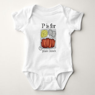 P är för Plate Lunch Macaroni Salad Hawaiian Food T Shirt