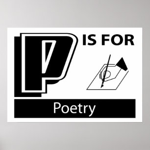 P är för poesi poster