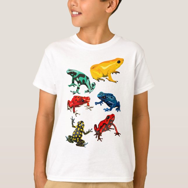 P är för Poison Dart Frog T Shirt (Framsida)