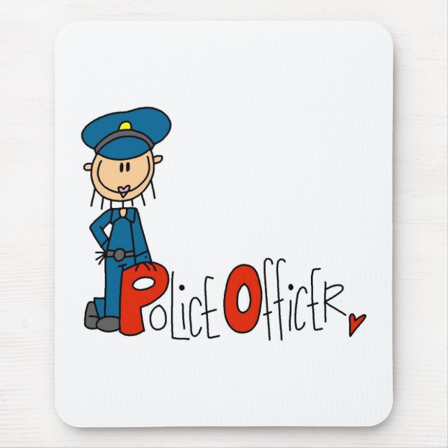 P är för polis musmatta (Framsidan)