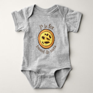 P är för portugisiska Egg Tart Pastel de Nata T Shirt