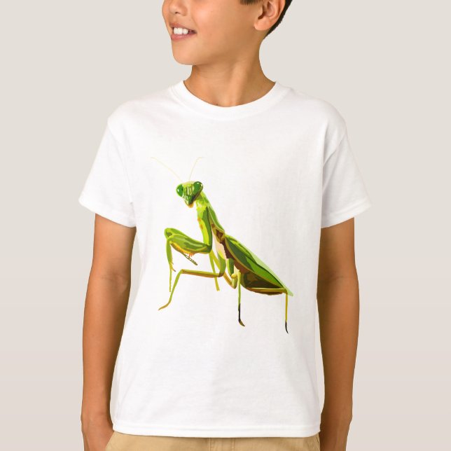 P är för Praying Mantis T Shirt (Framsida)