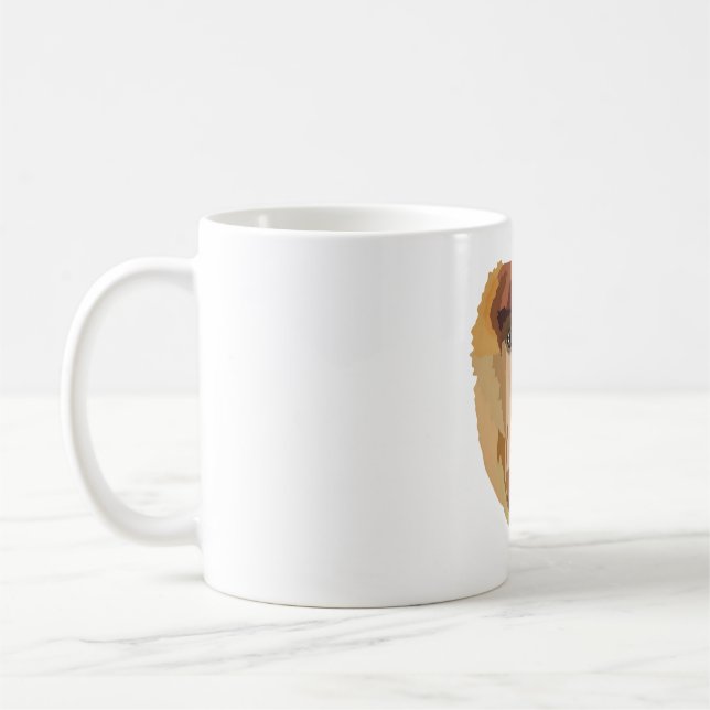 P är för Proboscis Monkey Kaffemugg (Vänster)