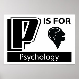 P är för psykologi poster
