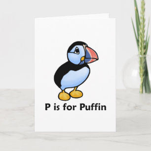 P är för Puffin Kort