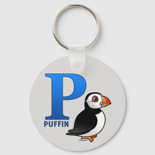 P är för Puffin Nyckelring