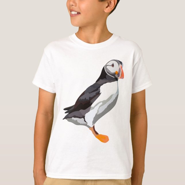 P är för Puffin T Shirt (Framsida)